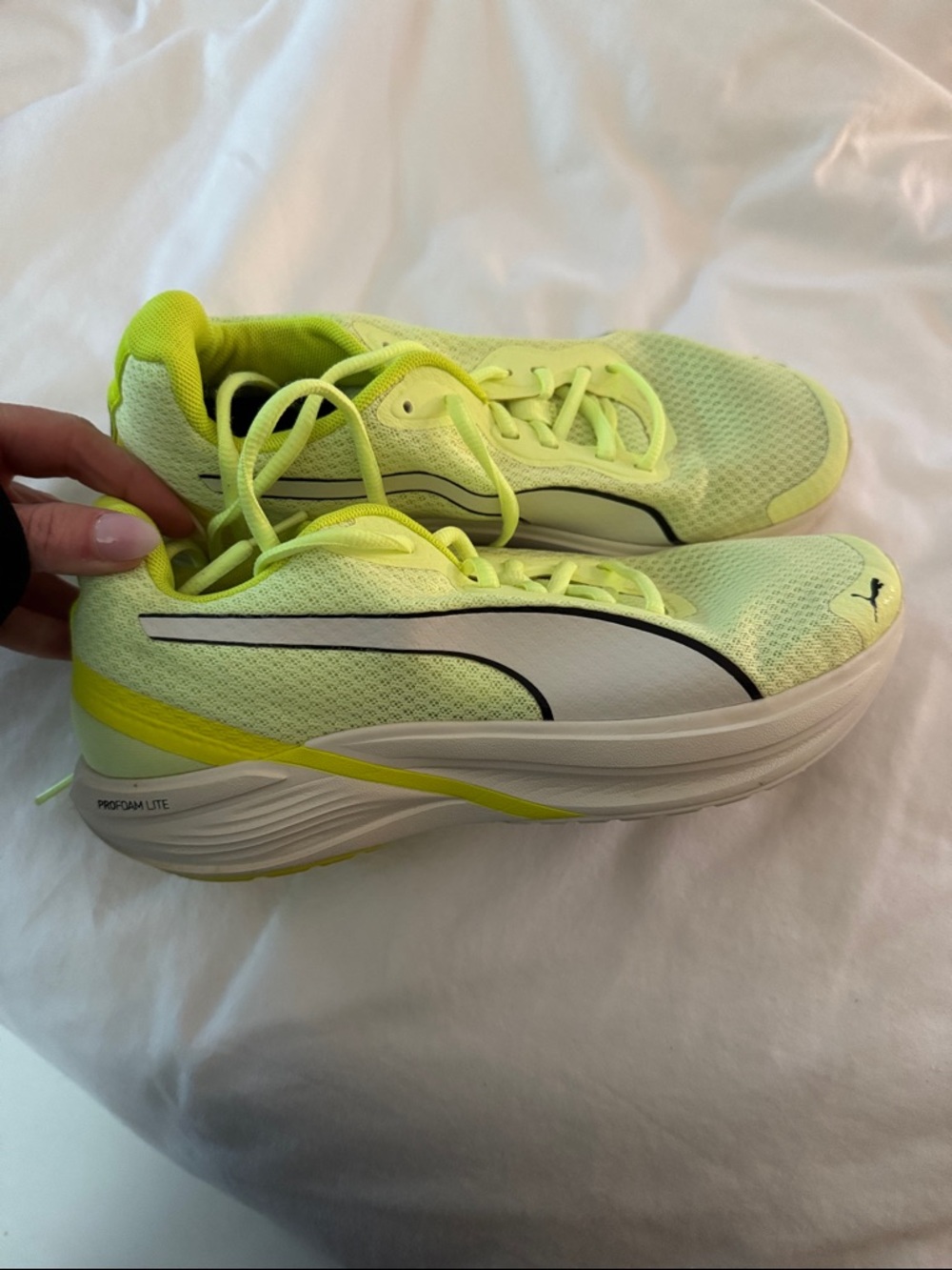 Puma Women’s Neon Lime Mesh Running Sneakers